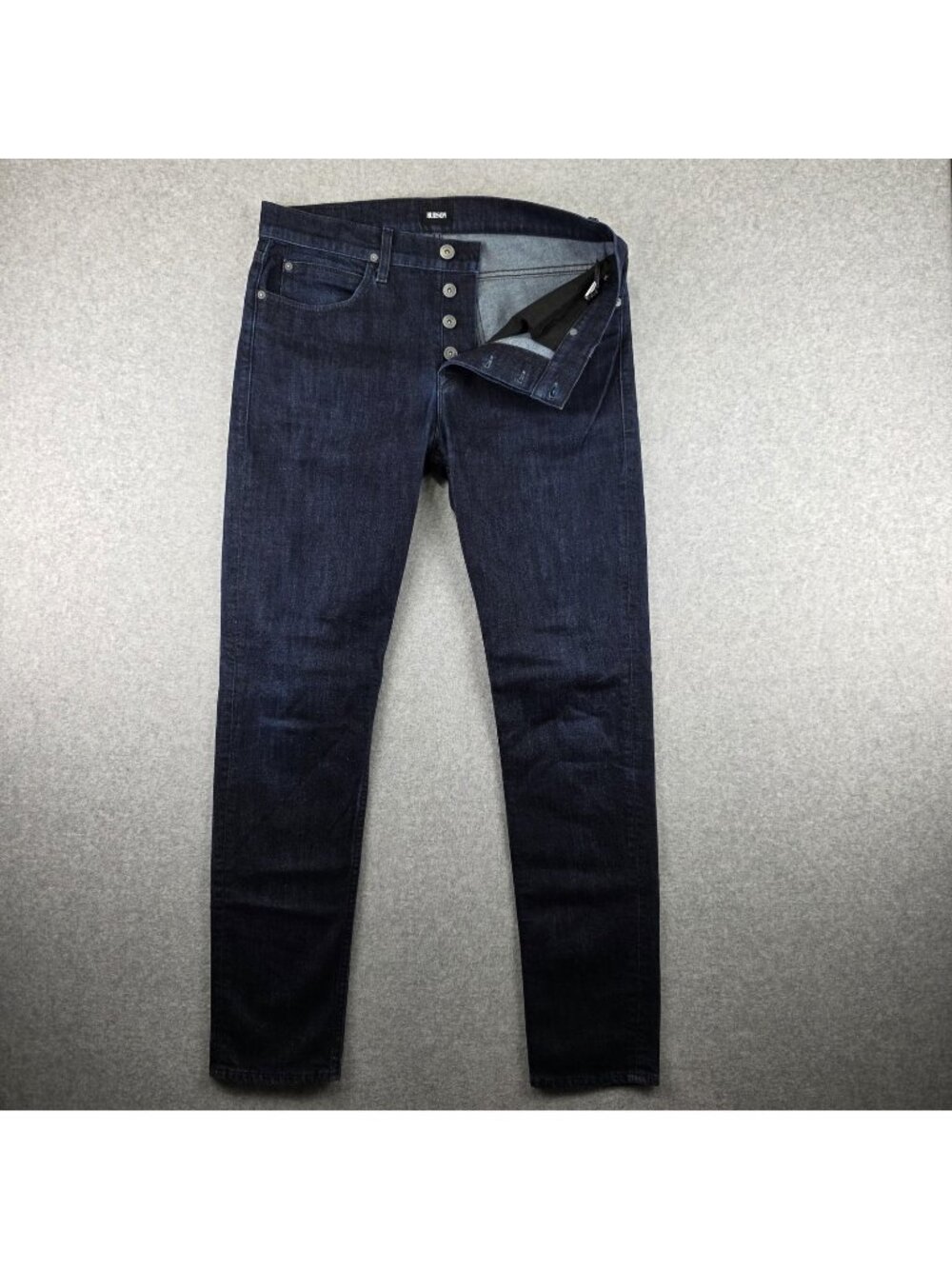 Hudson Jeans Mens 34x32 Extra Slim Skinny Dark Wash Blue Stretch Denim
